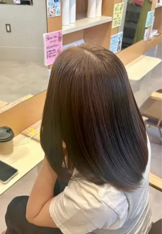 ミディアム カラー ふうか🩰 /暖色カラー💖のヘアスタイル