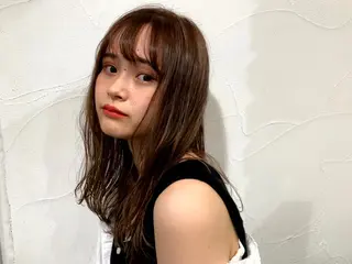 セミロング ヘアアレンジ 再現性×メンズヘア/ 表参道/MOMONEのヘアスタイル