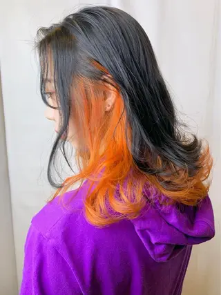 セミロング 髪質改善/マツパ 垢抜け透明カラー衣笠のヘアスタイル