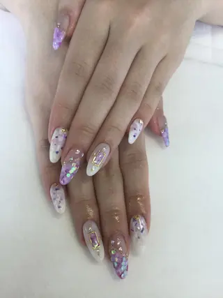 ネイル 💎🐰 saki. m 🐰💎のネイルデザイン