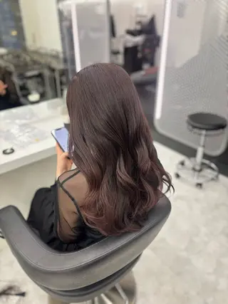 セミロング カラー 🤍レイヤー/顔周り /hirari🤍のヘアスタイル