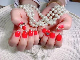 ネイル ネイルサロンAiri 長さ出し·シンプルのネイルデザイン