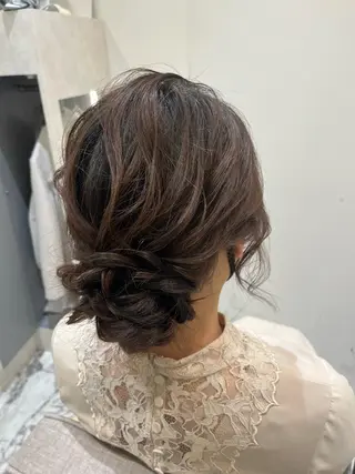 セミロング ヘアアレンジ 京都着物レンタル　なごみの輪所属・京都着物レンタル なごみの輪のヘアスタイル