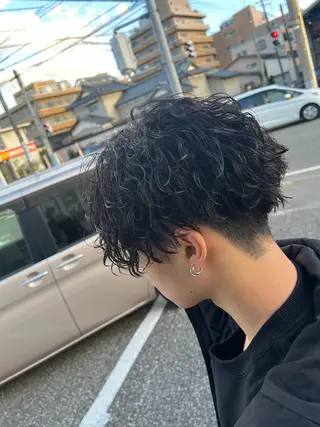ミディアム パーマ メンズ パーマが得意な【最高 悠斗】のヘアスタイル