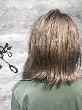 ミディアム カラー 🫟Blanco🫟 Color&Careのヘアスタイル