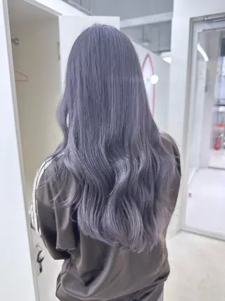 セミロング カラー 中河 ななのヘアスタイル