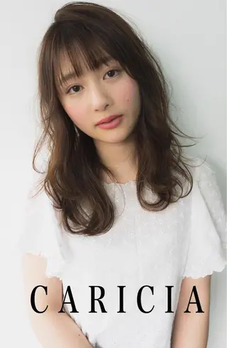 セミロング 田中 あやなのヘアスタイル