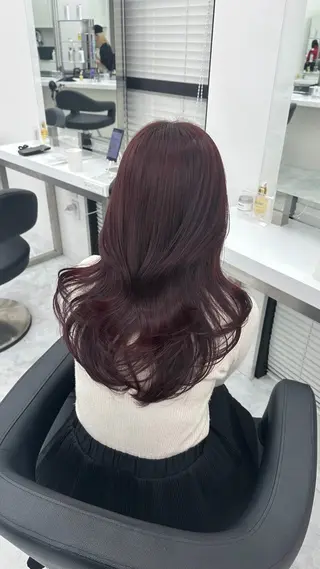 セミロング カラー 似合わせstyle ❤︎misaki❤︎のヘアスタイル