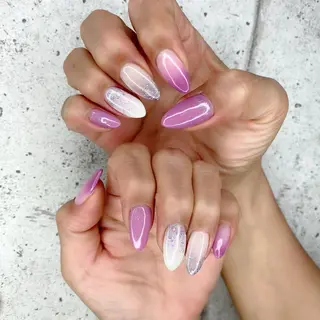 ロング カラー パーマ ヘアアレンジ メンズ キッズ ネイル マツエク・マツパ Salon Ｋのネイルデザイン