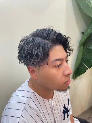 ショート カラー パーマ メンズ WEST OLAND加藤圭介のヘアスタイル