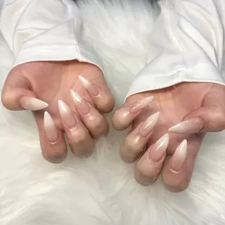 ネイル hami🎀うかん 🎀チップ長さ出しのネイルデザイン