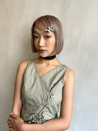 ミディアム L STUDIO所属・ハイトーン/ブリーチ 🧁soraのヘアスタイル