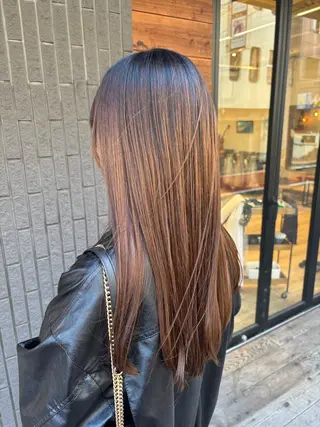 ロング ゆうこ🍀髪質改善/ ストレート/艶カラーのヘアスタイル