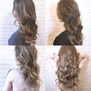 ロング カラー ブリーチなし✨艶髪 カラー𓃲YAGIのヘアスタイル