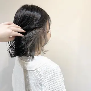 ミディアム カラー ヘアアレンジ 伊藤 玲衣のヘアスタイル