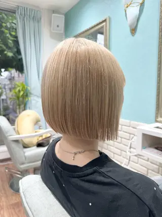 ショート カラー Ruset所属・ハイトーン/ボブ特化 /美髪矯正/SOMAのヘアスタイル