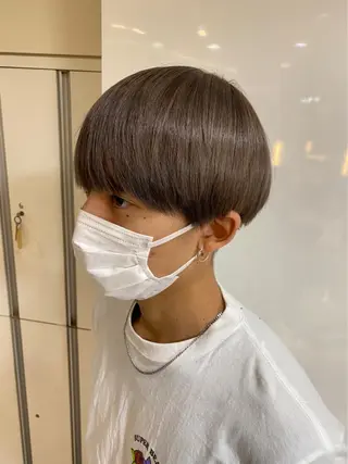 ショート カラー パーマ ヘアアレンジ メンズ キッズ SHUN メンズパーマのヘアスタイル