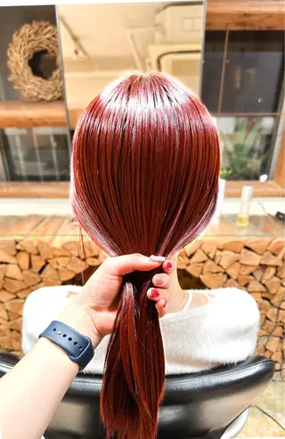 セミロング カラー ヘアアレンジ 🤎ono/ 切りっぱなしボブ🤎のヘアスタイル