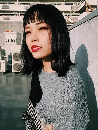 ショート ミディアム カラー レイヤーカット/ パーマ/鎌田実奈歩のヘアスタイル