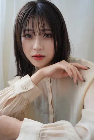 ミディアム カラー ANGELICA LABO 梅田店のヘアスタイル