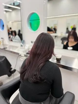 ロング カラー 中韓レイヤー/ ブラウン🤎はやとのヘアスタイル