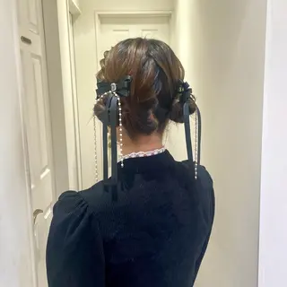 ヘアアレンジ ハイトーンカラー/ 長さだし🐇きょうかのヘアスタイル