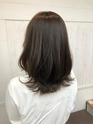 ロング カラー ヘアアレンジ JURI🤎 ワンカールレイヤーのヘアスタイル