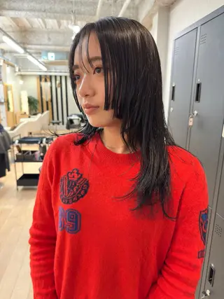 ミディアム broocH福岡所属・broocH 清水 駿【デザインカラー】のヘアスタイル