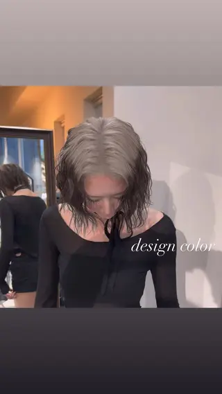 ミディアム カラー 💜ハイトーン💛 マジカルかいちゃんのヘアスタイル