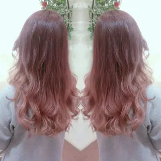 セミロング カラー 植田 /エクステ /ブリーチ/髪質改善のヘアスタイル