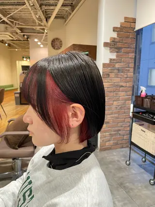 ショート カラー 髪質改善/レイヤー /ボブ/中村莞太朗のヘアスタイル