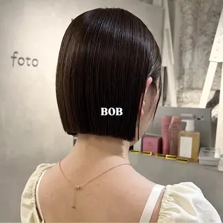 ショート カラー 切りっぱなしBOB 職人💜Anzuのヘアスタイル