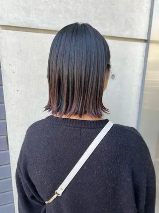 ミディアム カラー IKU ミニボブ名古屋のヘアスタイル