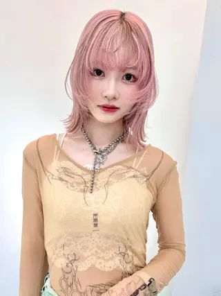 ロング カラー パーマ ヘアアレンジ メンズ キッズ 💖オタク美容師 ꒰ঌ♡モモ♡໒꒱のヘアスタイル