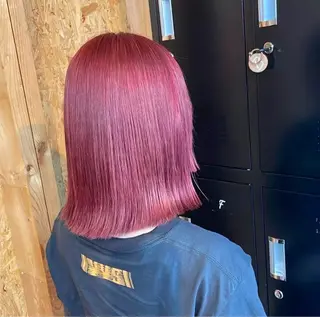 カラー 赤味ゼロ✨️透ける ハイトーン😇ハルキのヘアスタイル