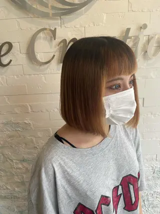 ショート ハイトーン ／ レイヤー/吉田陸斗のヘアスタイル