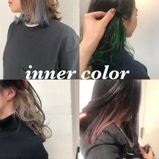 ミディアム カラー イシカワ エリナのヘアスタイル