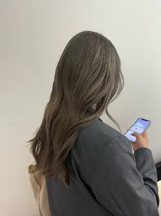 ロング カラー メンズパーマ/ メッシュ📍ユリのヘアスタイル