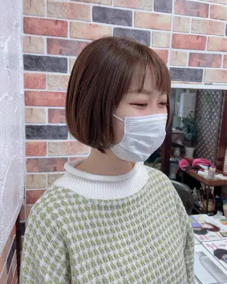 ショート カラー hair salonyuri所属・ヘアサロンユリ もりたきょうこのヘアスタイル