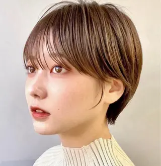 ショート 顔まわり/ボブウルフ 🤍愛唯(めい)のヘアスタイル