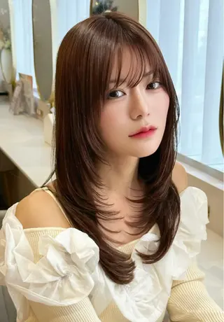 ロング レイヤー/顔周り /ボブ/銀座/サラのヘアスタイル