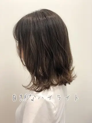 ミディアム カラー 似合わせ専門美容師 なかじまのヘアスタイル