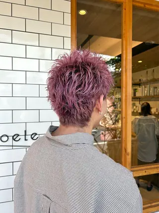 ショート カラー メンズ .⋆𝜗𝜚飯岡 彩音.⋆𝜗𝜚のヘアスタイル