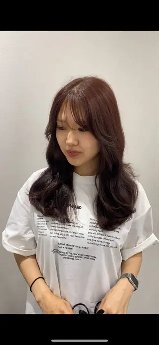 セミロング カラー ヘアアレンジ ボブ /ニュアンス/ satomi🧸💖のヘアスタイル