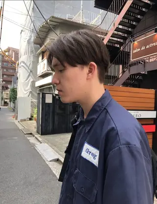 メンズ ✨色持ちの良い艶 カラー✨蟹江真世のヘアスタイル