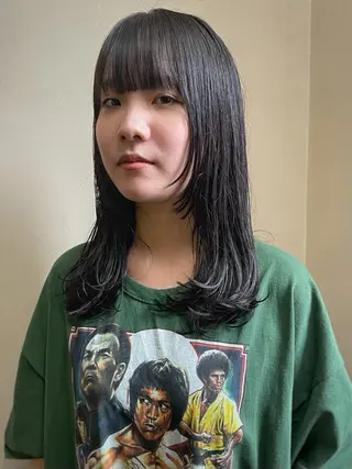 ロング カラー 安部佑哉/ハイトーン /レイヤー/グランジのヘアスタイル