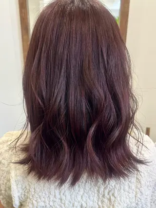 セミロング カラー SOL _桐山渚のヘアスタイル