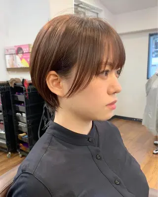 ショート 縮毛矯正/ショート/ レイヤー/畑中正敏のヘアスタイル