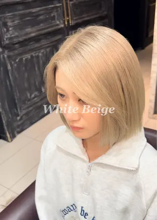 ショート カラー 透明感カラー/ 藤原リックのヘアスタイル