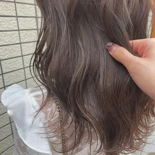 セミロング 韓国レイヤー/透明感 カラー🦋mioのヘアスタイル